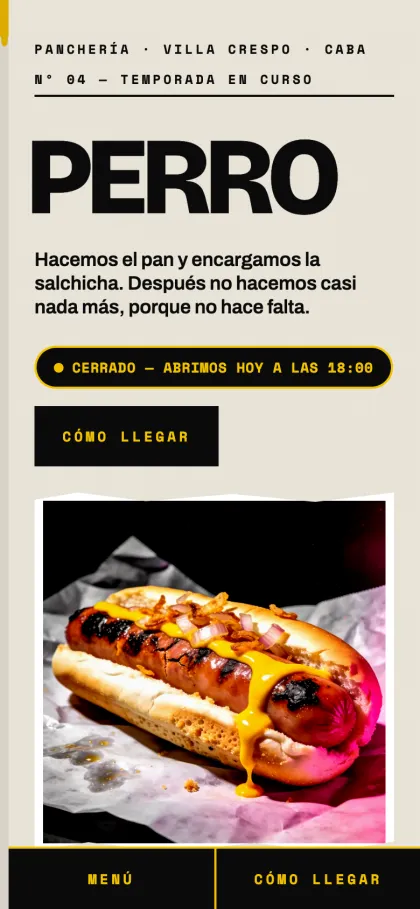 La misma portada en un teléfono